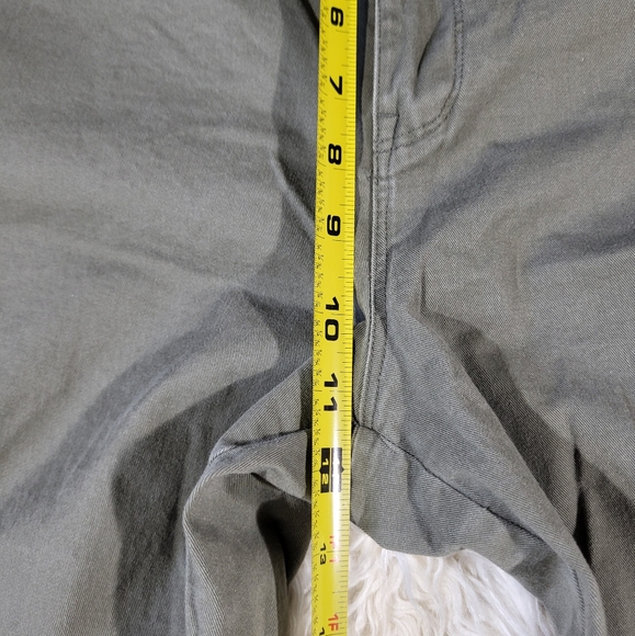 Good American - Good Ease Wide Leg Twill Pants Green Olive - Size 6/28 - Picture 10 of 16